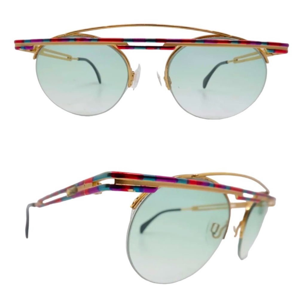 1980’s Iconic CAZAL Angular Sunglasses, Model 748, Germany, 80s Hip Hop Style